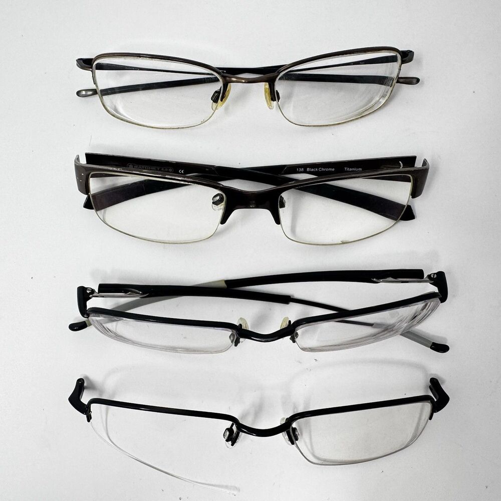 Lot of 4 Oakley Eyeglass Frames Parts Repair 3 Frames + 1 Front Plate